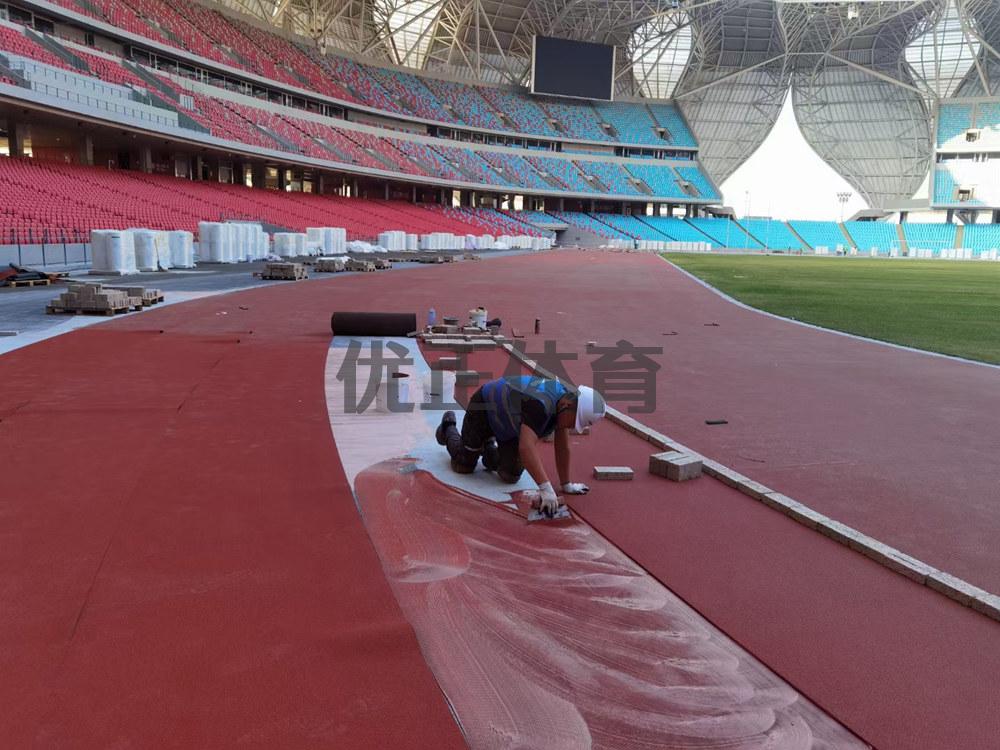 安庆预制型橡胶跑道每平方米的价格